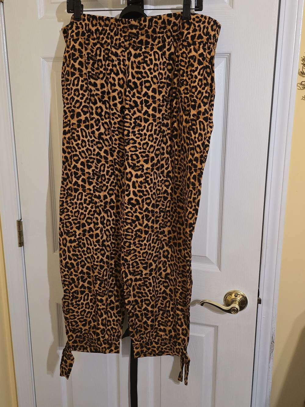 Apt. 9 Leopard-Print Wide Leg Pants in Brown and Black